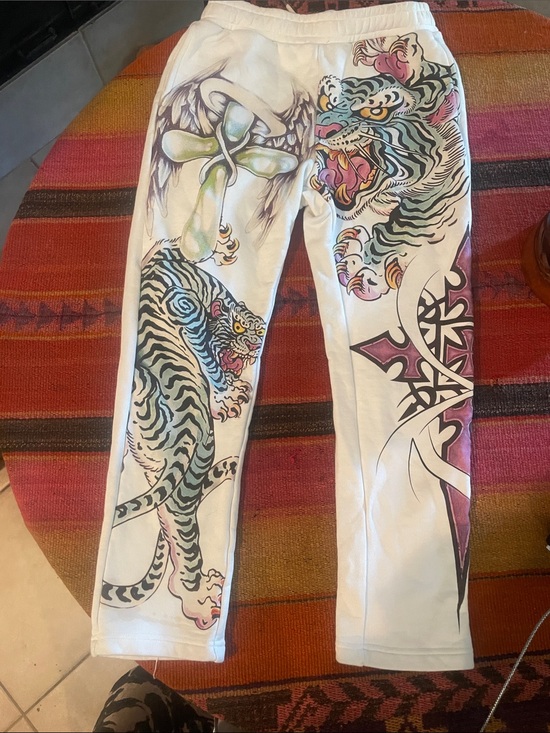 Eternal Art Wear Pants - Eternal Art Wear Tiger , Cross  Drawstring Sweats